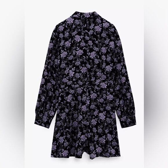 ZARA FLORAL PRINTED BLAZER JUMPSUIT - Picture 7 of 9